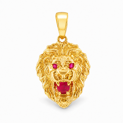 TraxNYC Ruby Lion Pendant 61604