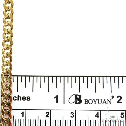 24-inch yellow gold 4.6mm Miami Cuban link chain for men by TraxNYC, photo 6 of 6