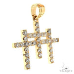 TraxNYC Triple Cross Diamond Pendant  68948 - Image 2