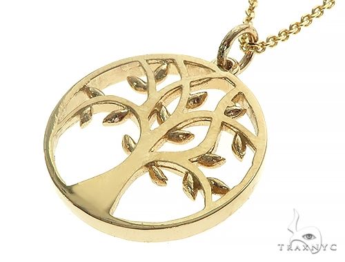 14K Gold Tree of Life Necklace  52548 - Image 4