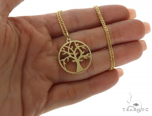 14K Gold Tree of Life Necklace  52548 - Image 5