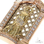 Tri-Color Mini St. Lazarus Diamond Pendant 68455 - Image 3