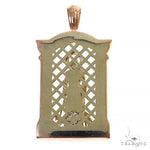 Tri-Color Mini St. Lazarus Diamond Pendant 68455 - Image 4