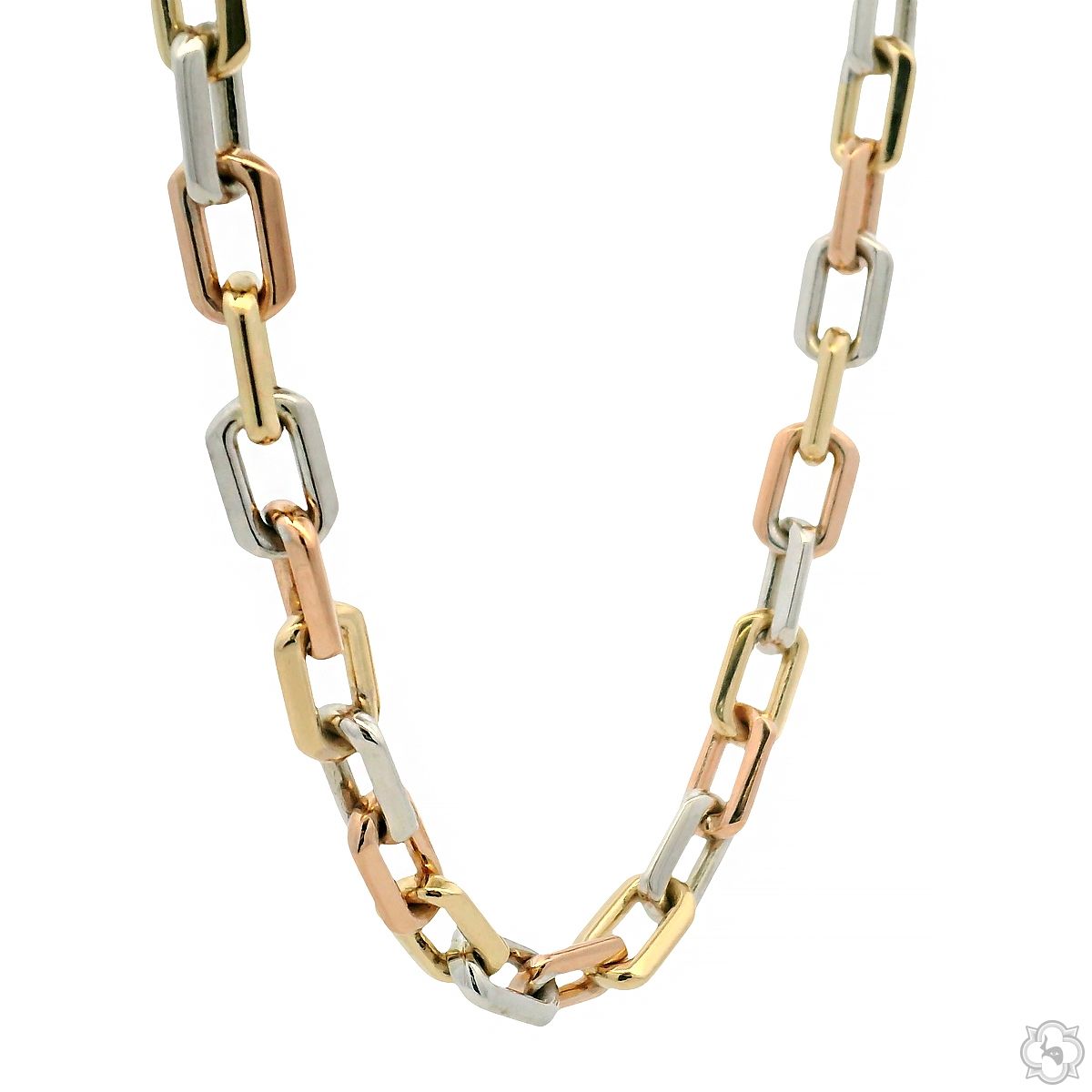 Tri-Tone Link Cable Chain 24 Inch 6.8mm 70638 | TraxNYC