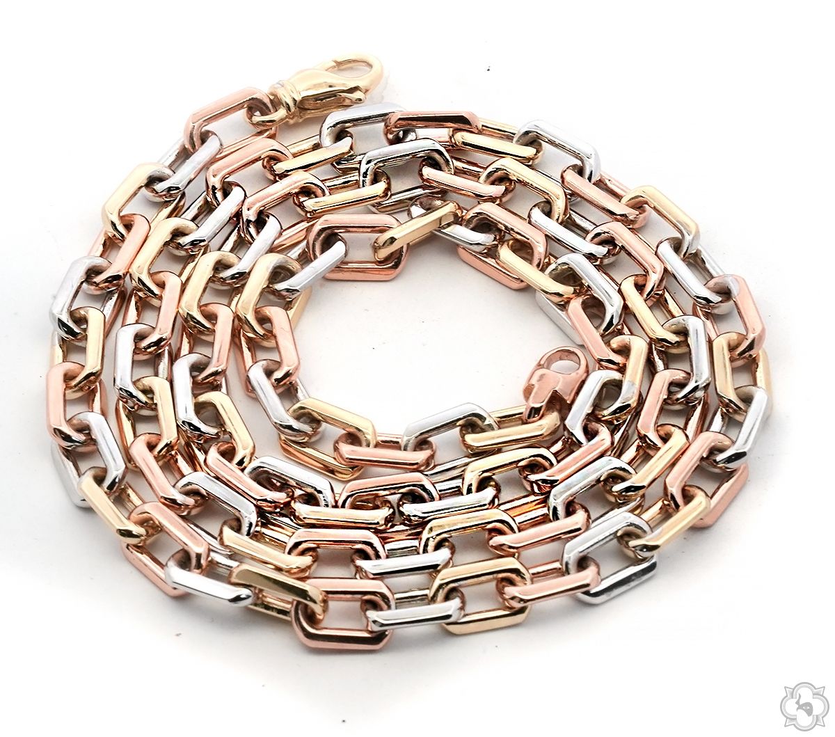 Tri-Tone Link Cable Chain 24 Inch 6.8mm 70638 | TraxNYC