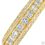 Triple Row Diamond Eternity Band 70747 - Image 5