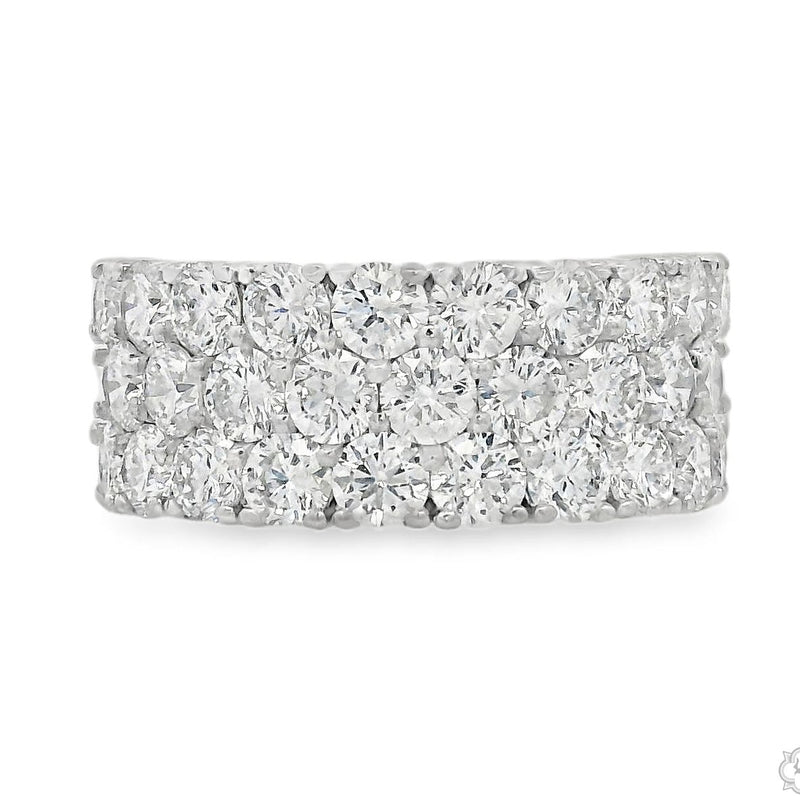 Triple Row Diamond Ring 70767 - Image 2