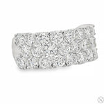 Triple Row Diamond Ring 70767 - Image 3
