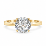 Tulip Crown Portuguese Diamond Engagement Ring 71789