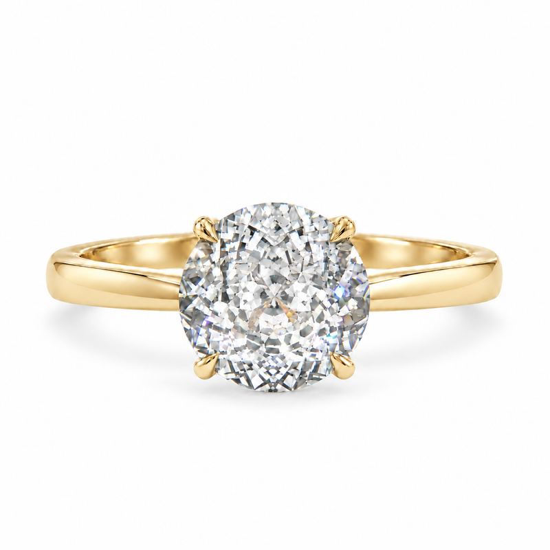 Tulip Crown Portuguese Diamond Engagement Ring 71789
