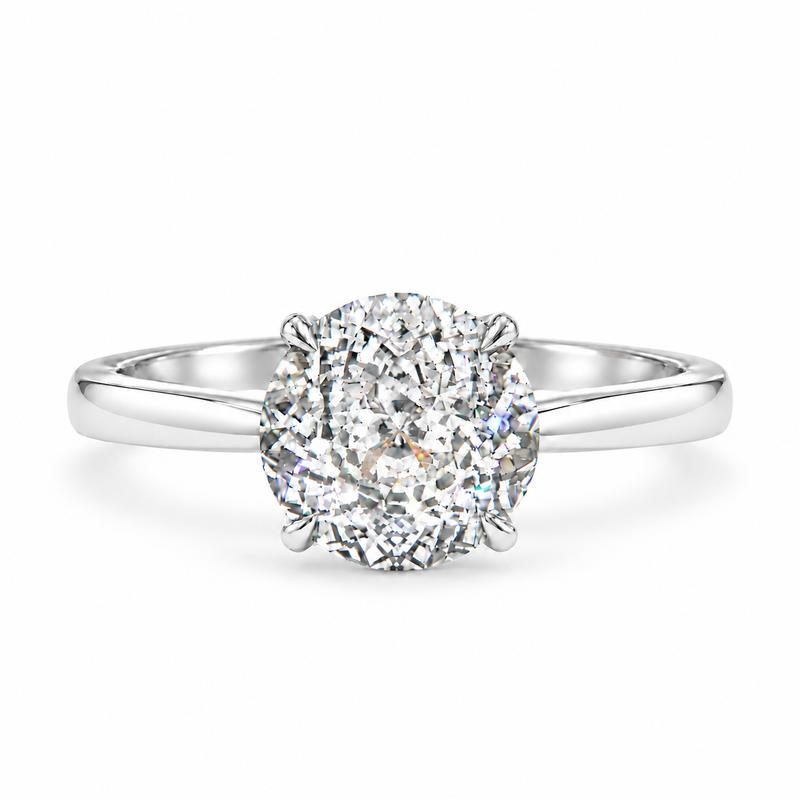 Tulip Crown Portuguese Diamond Engagement Ring 71789