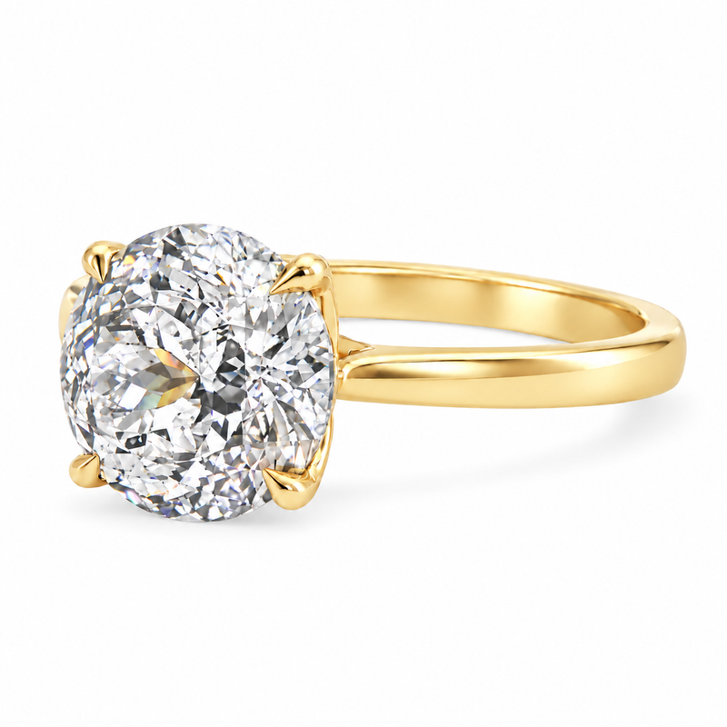 Tulip Crown Portuguese Diamond Engagement Ring 71789
