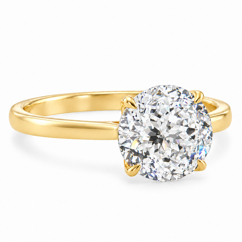 Tulip Crown Portuguese Diamond Engagement Ring 71789