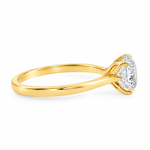 Tulip Crown Portuguese Diamond Engagement Ring 71789
