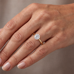 Tulip Crown Portuguese Diamond Engagement Ring 71789