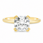 Tulip Cushion Solitaire Engagement Ring 68364