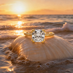 Tulip Cushion Solitaire Engagement Ring 68364