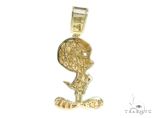 10k Yellow Gold Tweety Bird Pendant 45410 - Image 4
