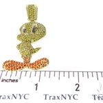 10k Yellow Gold Tweety Bird Pendant 45410 - Image 7