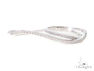 Two Finger Prong Diamond Ring 43358 - Image 1