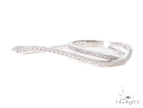 Two Finger Prong Diamond Ring 43358 - Image 1