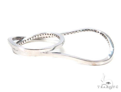 Two Finger Prong Diamond Ring 43358 - Image 2