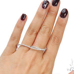 Two Finger Prong Diamond Ring 43358 - Image 5