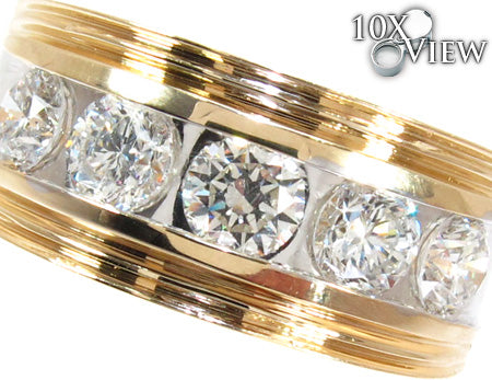 14K Gold Two Tone Colossal Large Ring, photo 3 of 7