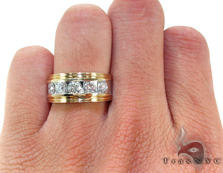 14K Gold Two Tone Colossal Large Ring, photo 7 of 7