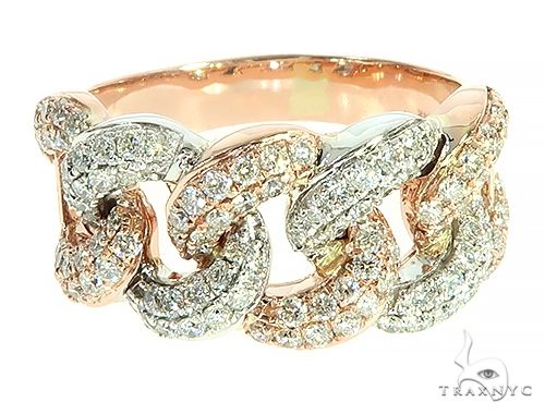 Two Tone Diamond Miami Cuban Link Ring 65823 - Image 2