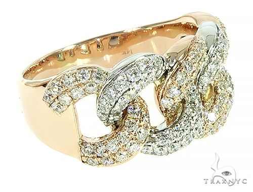 Two Tone Diamond Miami Cuban Link Ring 65823 - Image 3