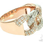 Two Tone Diamond Miami Cuban Link Ring 65823 - Image 4