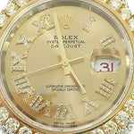 Two Tone Mens Diamond DateJust 41mm Rolex Watch 65813 - Image 3