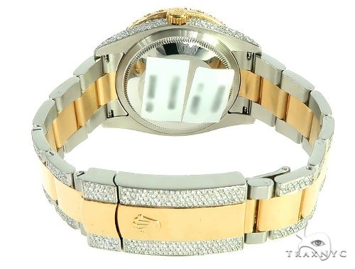 Two Tone Mens Diamond DateJust 41mm Rolex Watch 65813 - Image 8