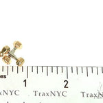 14K Two Tone Small Dumbbells Barbells Fitness Pendant 66107 - Image 7