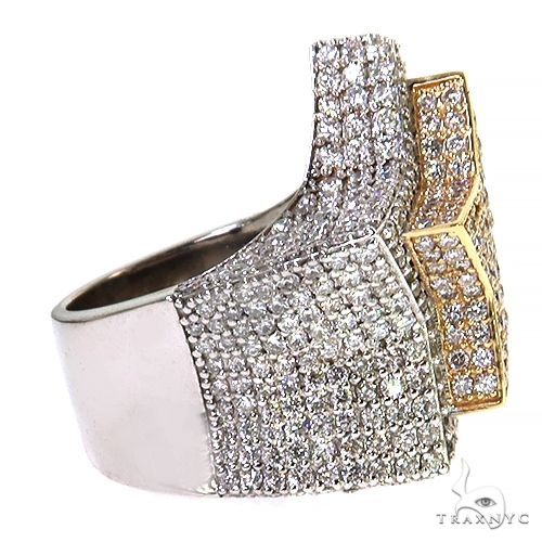 14K Gold Two Tone Star Lab-Grown Diamond Ring, photo 3 of 6