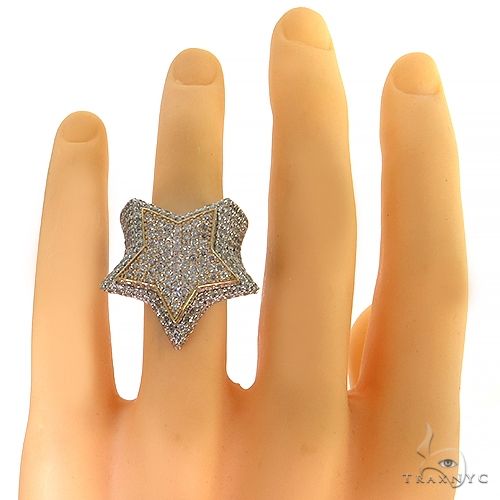 14K Gold Two Tone Star Lab-Grown Diamond Ring, photo 6 of 6