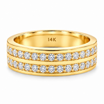 Two Row Wedding Band 18514