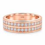 Two Row Wedding Band 18514