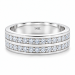 Two Row Wedding Band 18514