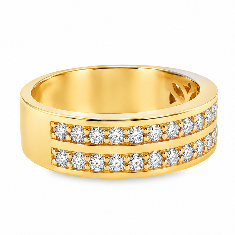 Two Row Wedding Band 18514