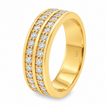 Two Row Wedding Band 18514