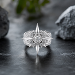 UFO Silver Diamond Ring 71601