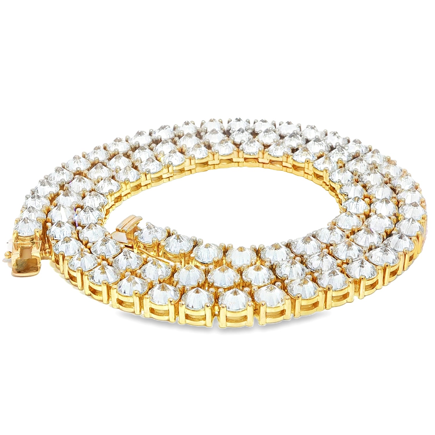 75 Pointer Upside Down Diamond Tennis Chain 70917 | TraxNYC