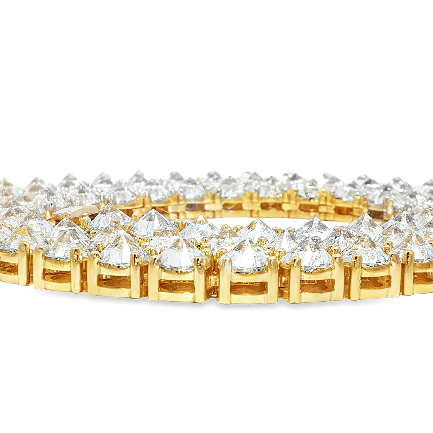 75 Pointer Upside Down Diamond Tennis Chain 70917 | TraxNYC