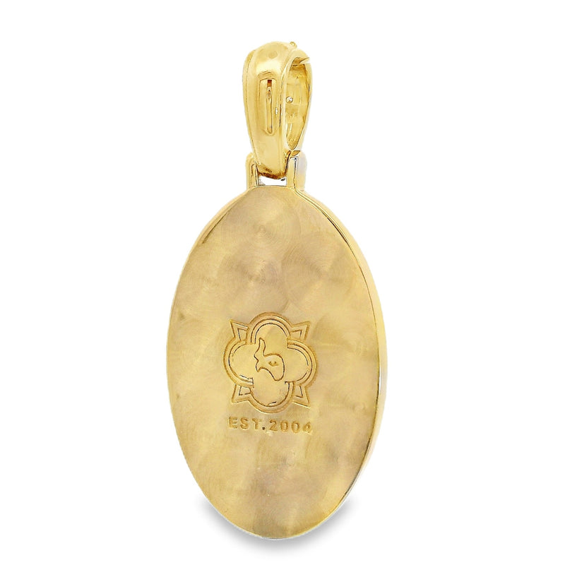 10K Gold Virgin Mary Pendant, view 5
