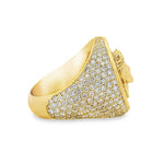 Circular Mens Ring With Jesus Head 71015