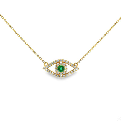 Gemstone Evil Eye Pendant 71016