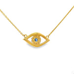 Gemstone Evil Eye Pendant 71016