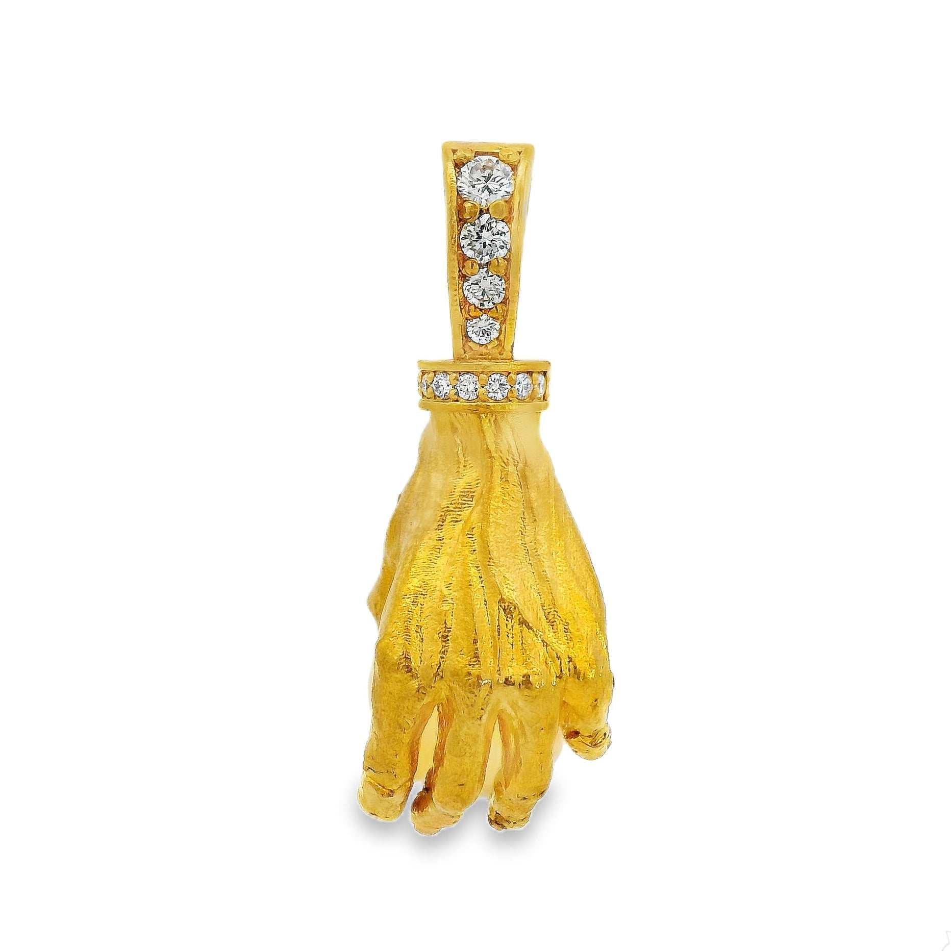 One of One 24k Gold Hand of Trax Pendant 71020 – TraxNYC
